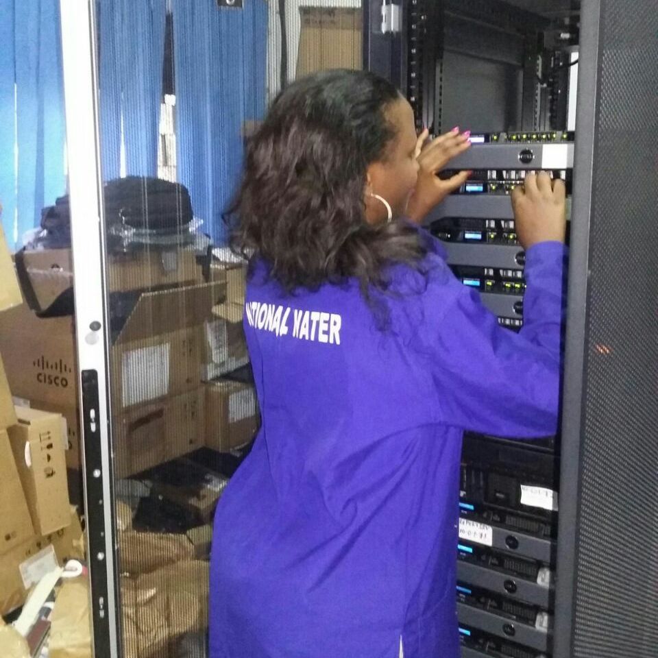 Suzan configuring network equipment